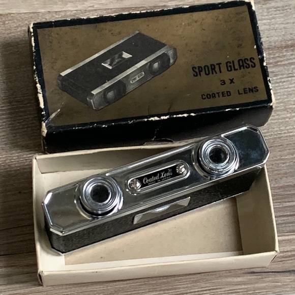 Vintage Stellar Sport Glass Binocular 3x Coated Lens Original Box - Picture 6 of 8